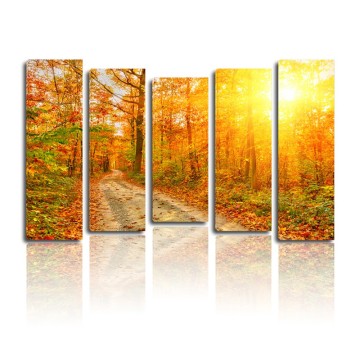 Abstract beautiful landscape canvas painting