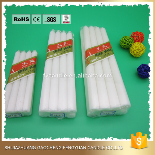 fabrique en china paraffin wax white candle/velas/bougie