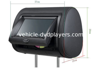 7" Car Headrest Dvd / Pillow / Monitor Dvd Players With Ir Trans / Fm Receiver / Zip Cover