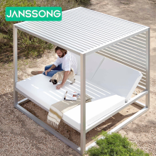 Modern Waterproof Aluminum Garden Bed for Luxurious Outdoor Daybeds
