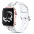 Silicone Printed Fadeless Pattern Apple Watch Strap Band