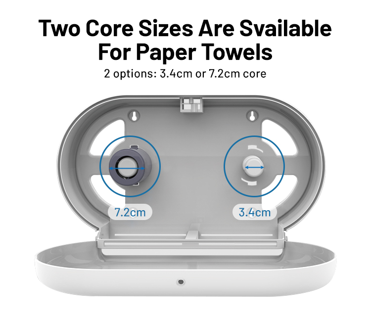 FQ-006 Supermarket Appliance Sanitary Accessories ABS Plastic Double Roll Tissue Paper Dispenser