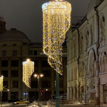 Illuminated Street Decorations: Commercial Christmas Pole Displays