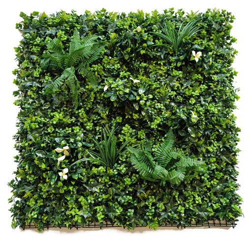 Herbe synthétique Plantes artificielles Tapis d&#39;herbe de haie murale