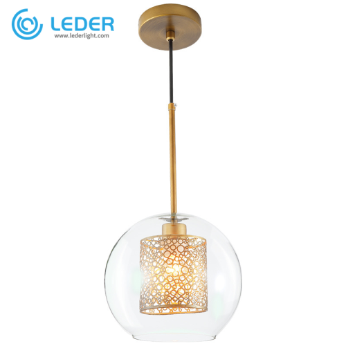 Lampe à suspension en verre surdimensionnée LEDER