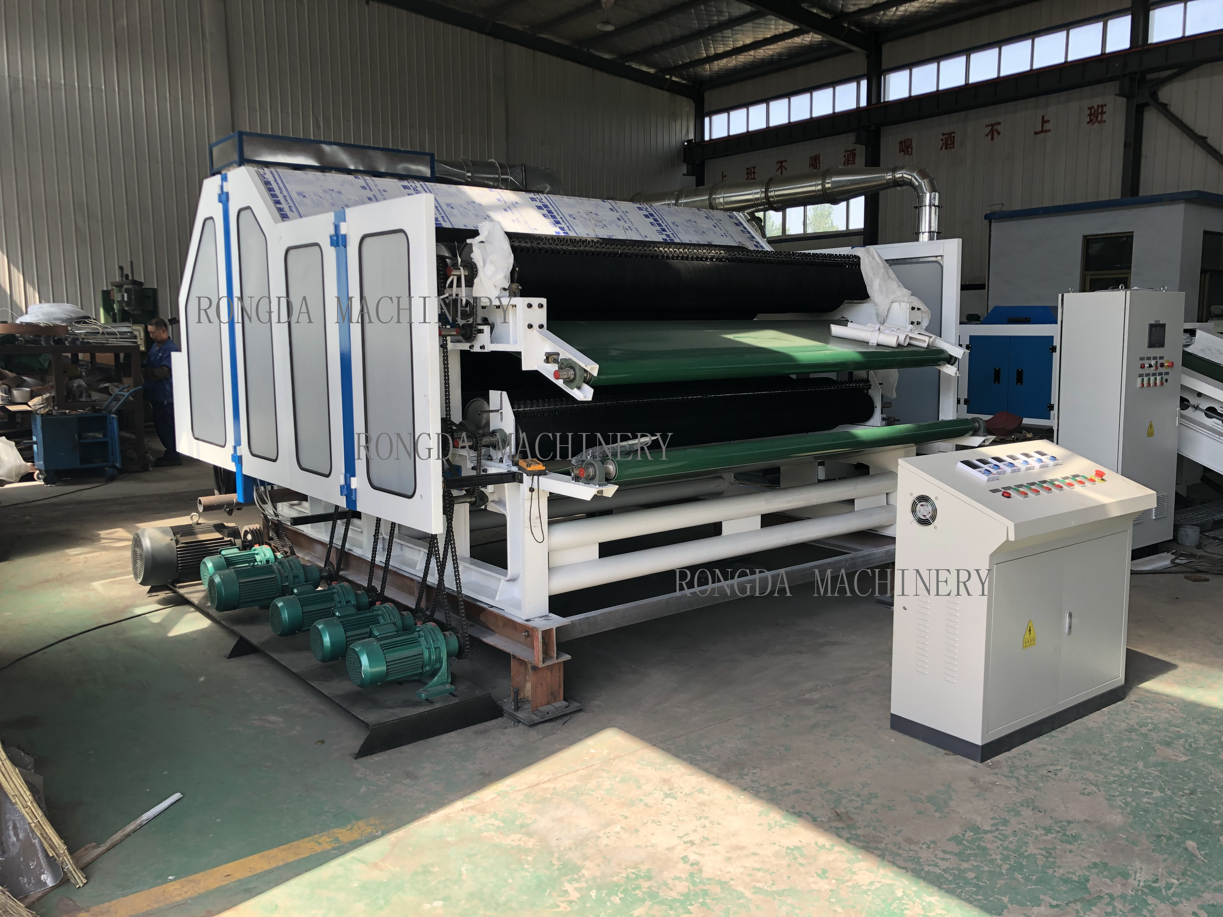Single cylinder double doffer carding machine non woven rolls needle punching machine polyester recycling machinery