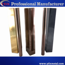 Stainless steel coloured tubes