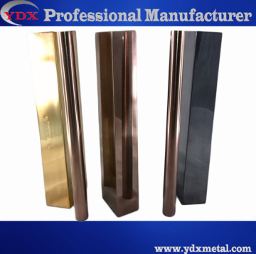 Stainless steel coloured tubes