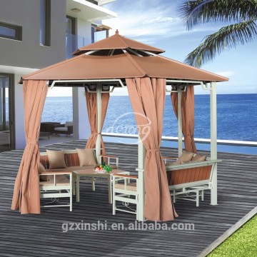 Aluminium frame hexagonal pavilion gazebo