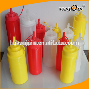 16 oz Plastic Squeeze Bottles with Caps