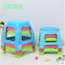 Durable colourful stackable plastic short stool