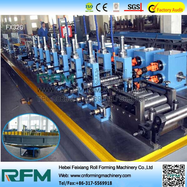 High frequency steel roller pipe making machine