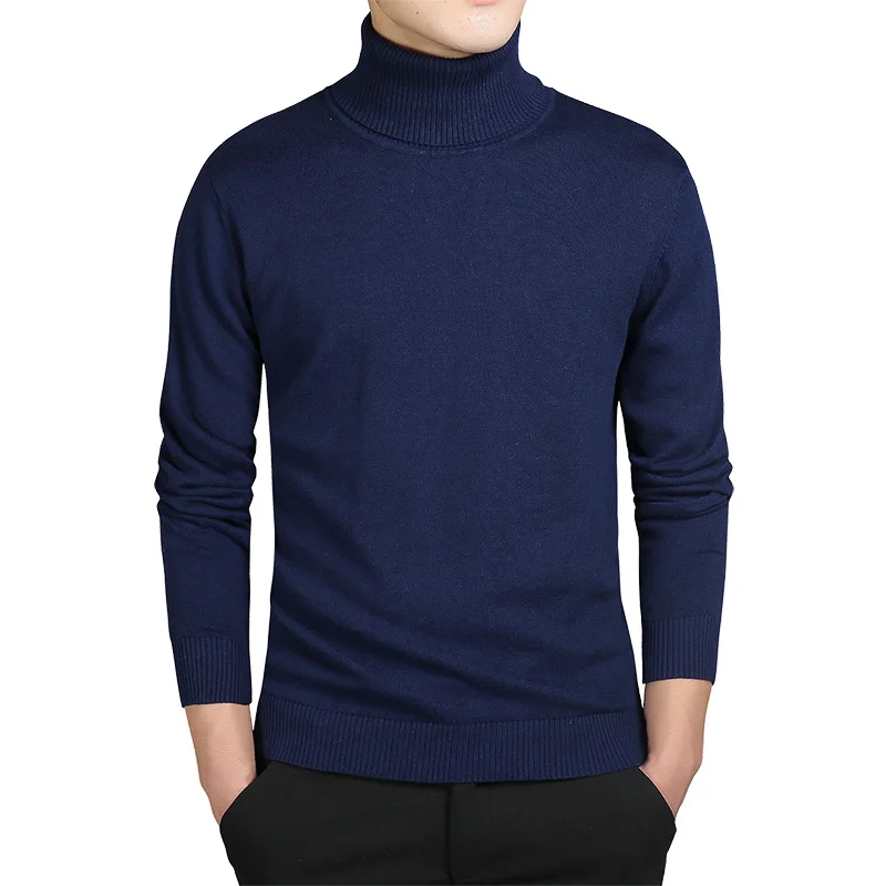 Мужской осенний теплый молодежный пуловер приталенного кроя Men's Autumn Warm Youth Slim-Fit Pullover
