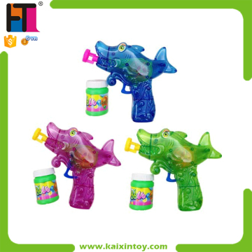 Plastic Friction Transparent Bubble Gun With Light