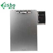 Aluminum Open-Sided Multi-Function Folding Silver Clipboard with Built-In Calculator