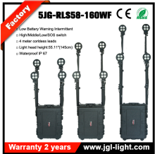 portable led lighting marine rechargeable Portable Lighting Mobile Light Tower Working Lamp RLS58-160WF