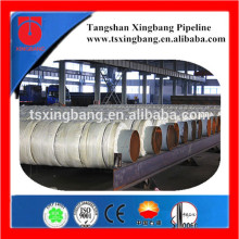 glass woll insulated steel pipe in steel pipe for high temperature steam insulation