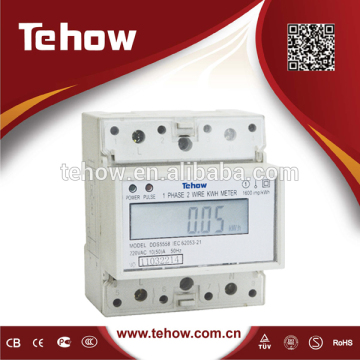 Impulse output electricity meter