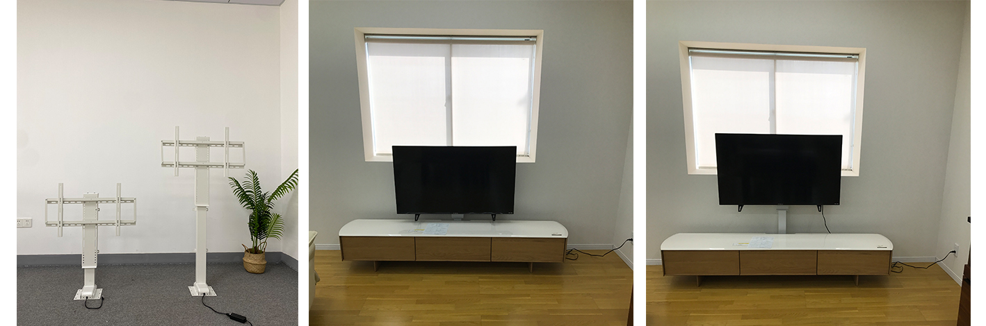 Tv lift cabinet systems
