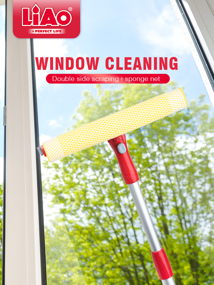 إسفنجة وممسحة ذات وظيفة مزدوجة dual function sponge and squeegee