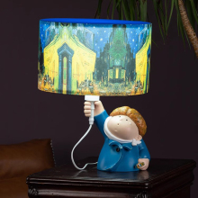 2024 Kids Creative Vincent Van Gogh Themed Lamp for Bedroom and Living Room Decor