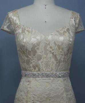 Cap Sleeve Long Formal Maxi Dress