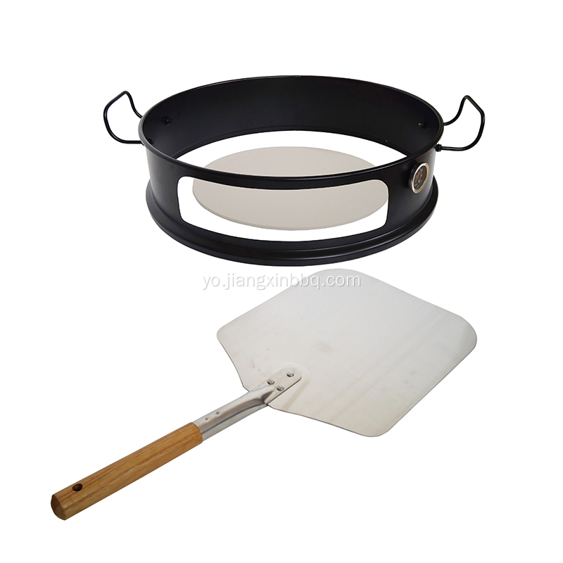 14 inch Aluminiomu Pizza Shovel Pẹlu Onigi Handle