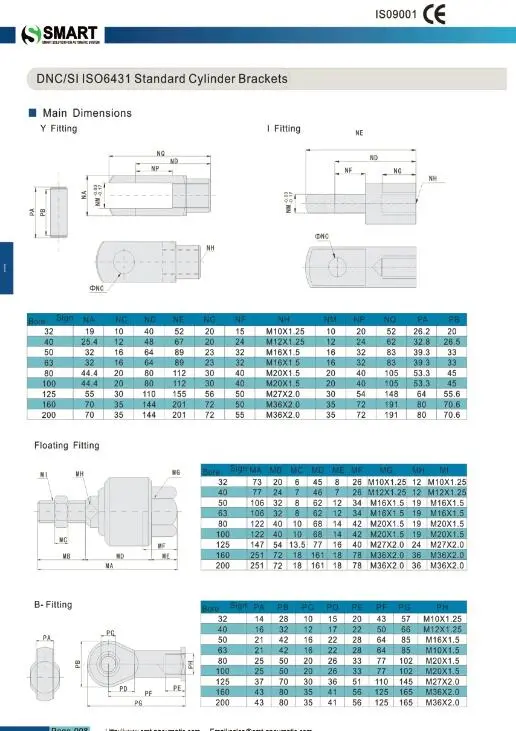 High Quality Pneumatic Cylinder Mounting Parts Accssories