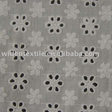 cotton embroidery flower lace fabric