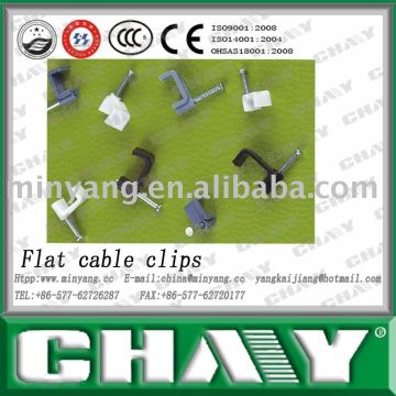 Flat cable clips