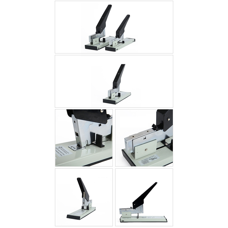 Black Metal Factory Supplier Standard Office Book Binding Heavy Stapler Machine