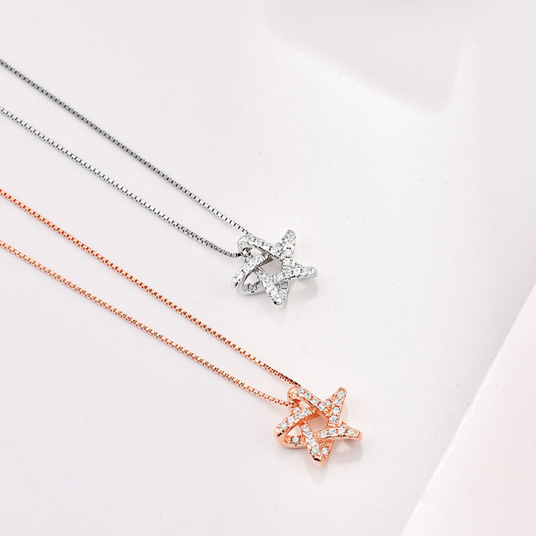 Star of David women's necklace pendants,trendy fashion women 925 sterling silver necklaces jewelry purchasing agent