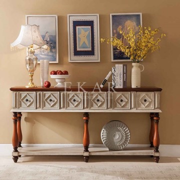 Long narrow console top table / fancy console table