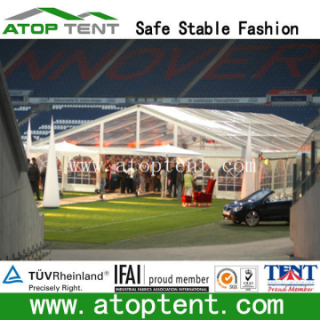 big outdoor winter party tent