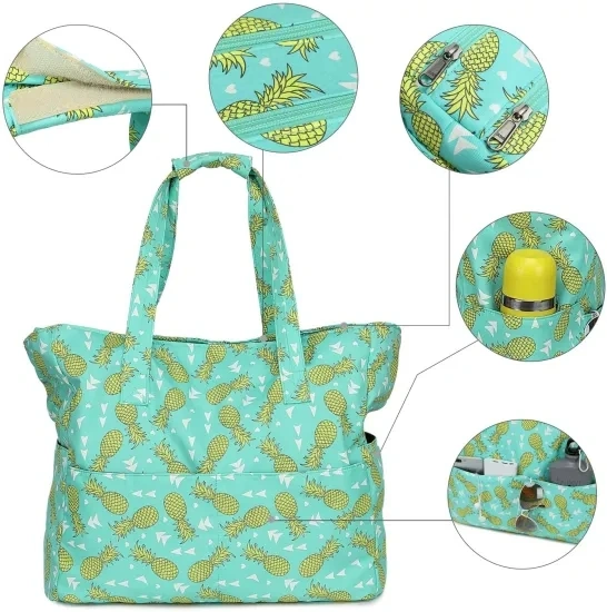 Travel Waterproof Beach Pool Women Extra Large Gym Travel Tote Carry on Bag