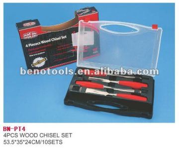 high quality safety BENO TOOLS oem factory wood chisel took kit 4pcs wood chisel tool set