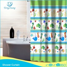 Hookless Polyester Printed Fabric For Bath Curtain