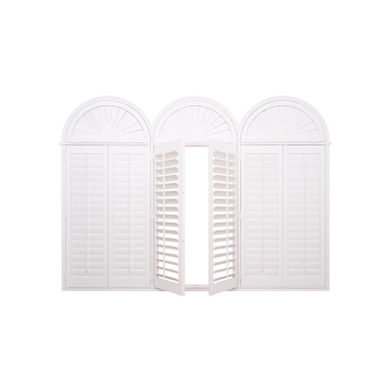 Pantation shutters with blackout blinds