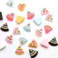 Mixed Flatback Resin Simulation Cut Strawberry Birthday Cake Cabochon Beads Kids Kitchen Cooking DIY Embellishment Accessory