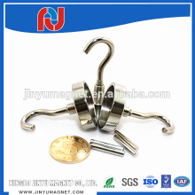 Dia 32mm permanent 15kg Strong power neodymium pot manget hook