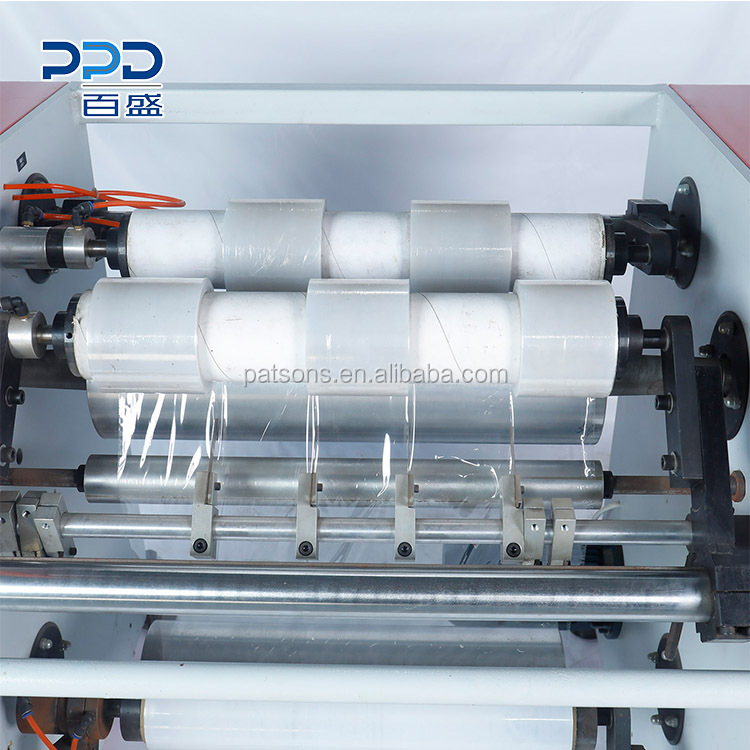 China Supplier Stretch Wrap Film Rewinder Slitter