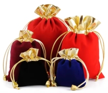 Custom Two-Tone Drawstring Jewelry Pouch