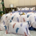 Jacquard Fabric Comfortable Bedding King Duvet Cover Set