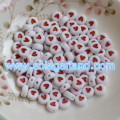 4x7MM Lovely Heart Style Coin Round Beads For Jewelry Making