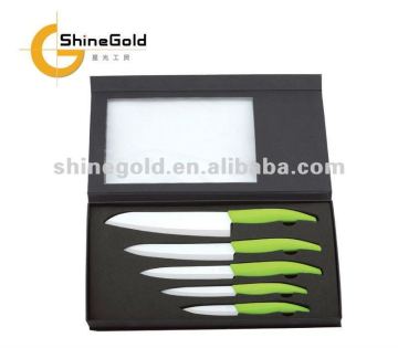 Green Ceramic Knife Set
