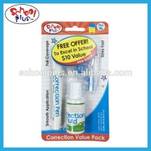 Factory correction pen correction fluid correction tape set