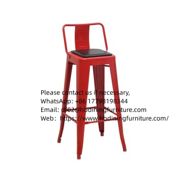 ining Furniture Metal Frame Bar Chair 2024 Hot Sale Hotel Furniture Creative Classic Design Industrial Restaurant Bar Chair