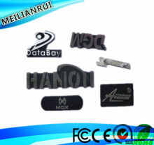 custom polished aluminum metal labels