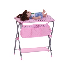 Wholesale Pretend Play Foldaway Ironing Board Toy Doll's Bed with Storage Pocket