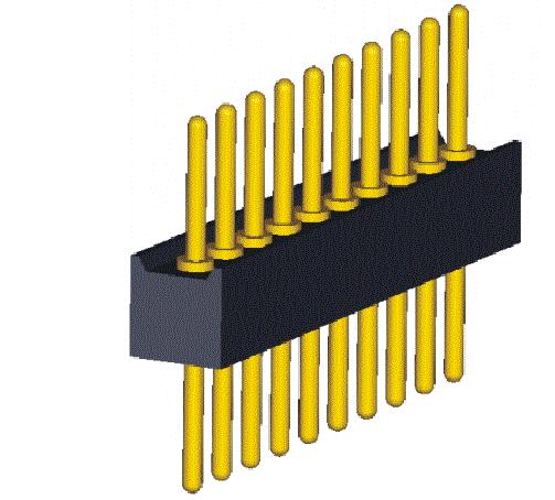 Connettori intestazione per pin per pin di pitch da 1.778mm